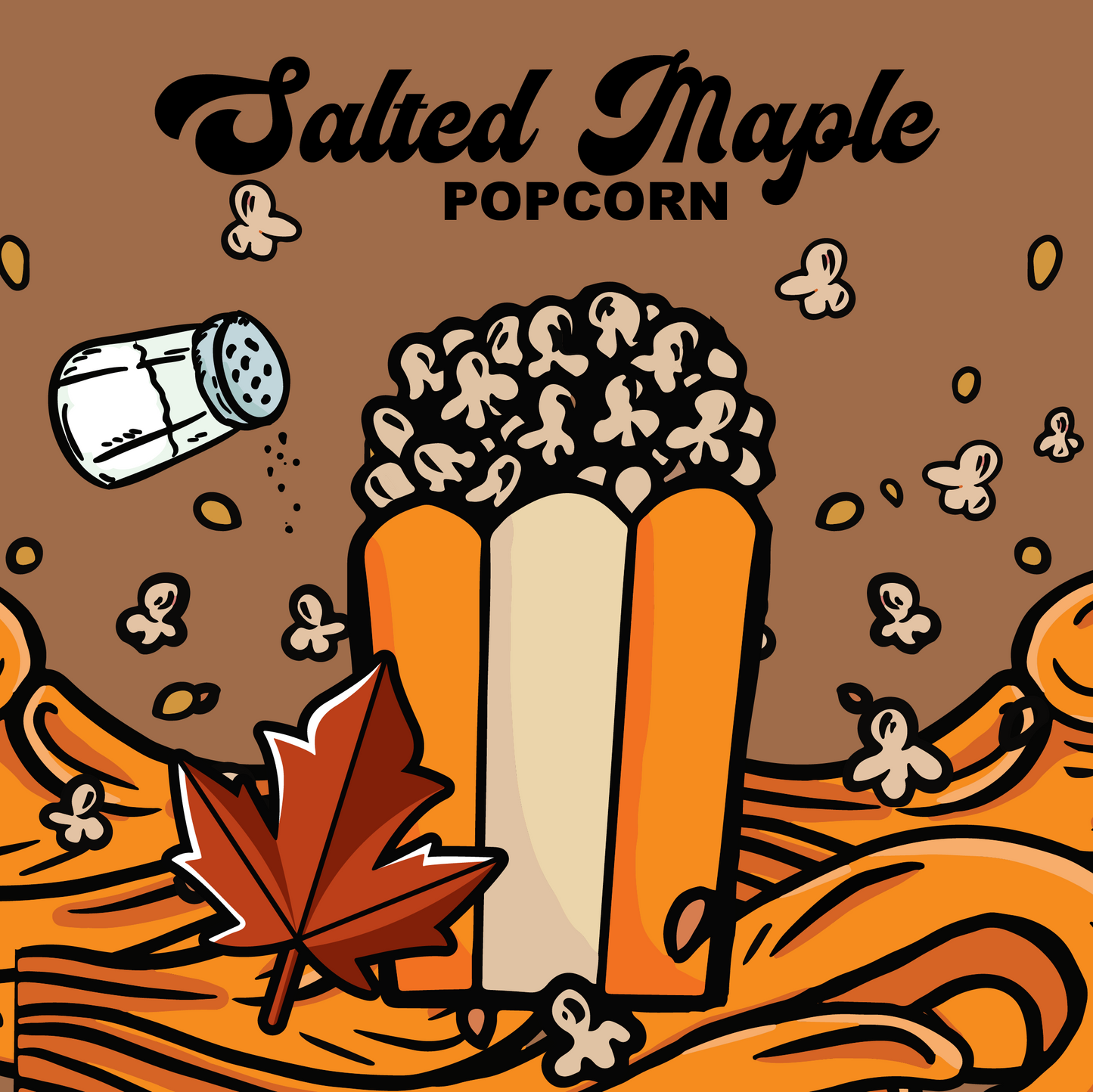 Wild Kernel Co. Salted Maple Popcorn in a bowl, featuring a golden maple coating and a satisfying crunch perfect for maple lovers.